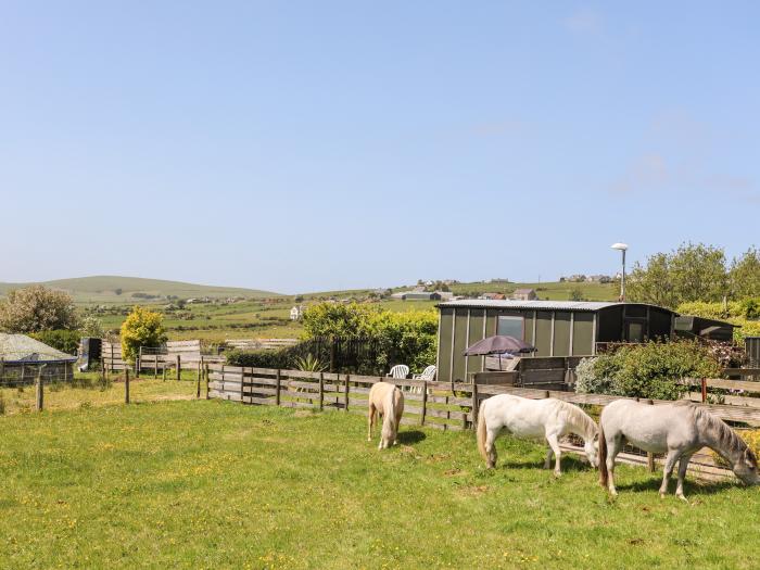 Shepherd's Hut, Llithfaen, Gwynedd. Rural. Off-road parking. Underfloor heating. Pet-friendly. 2beds