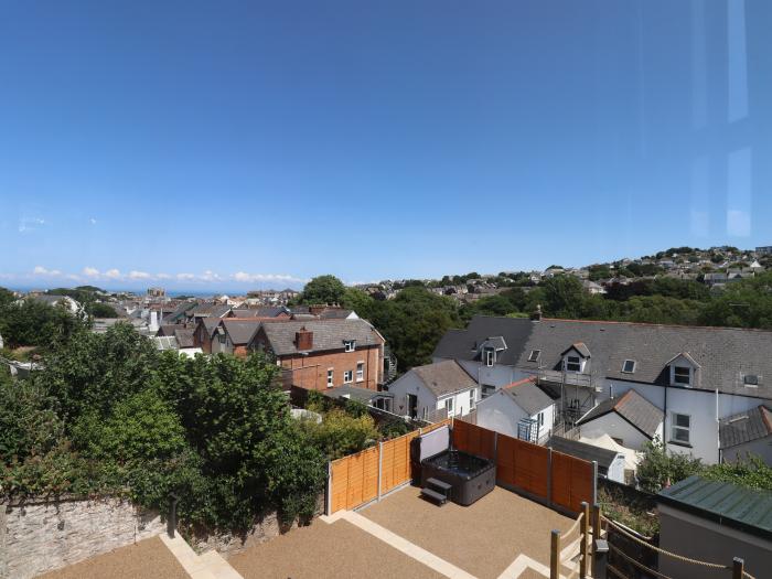 20 Station Road, is in Ilfracombe, Devon. Seven-bedroom home with games room and hot tub. Sea views.