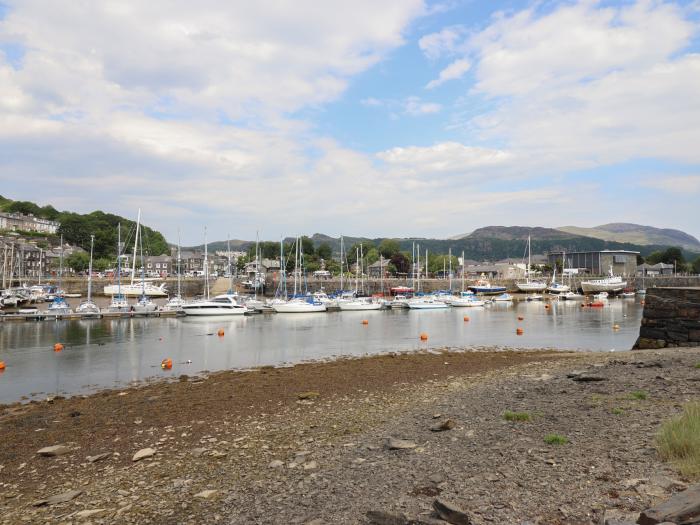 57D South Snowdon Wharf, Porthmadog, Gwynedd. Over two floors. Two bedrooms. Stunning harbour views.