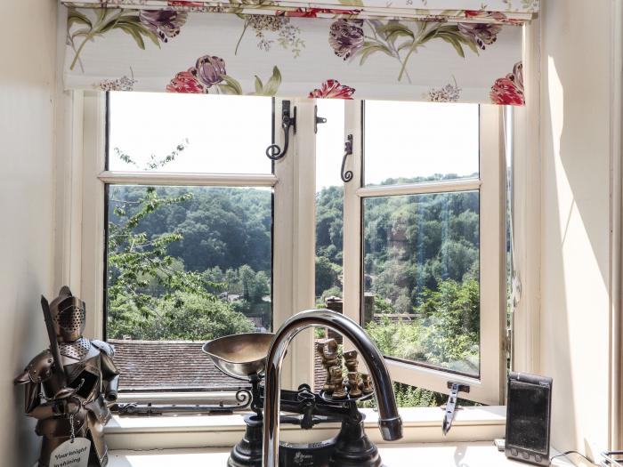 The Olde Drill House in Ironbridge, Shropshire. Two-bedroom, riverside home. Close to shops and pubs