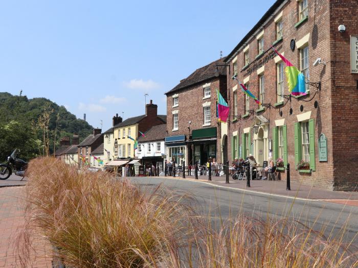 The Olde Drill House in Ironbridge, Shropshire. Two-bedroom, riverside home. Close to shops and pubs