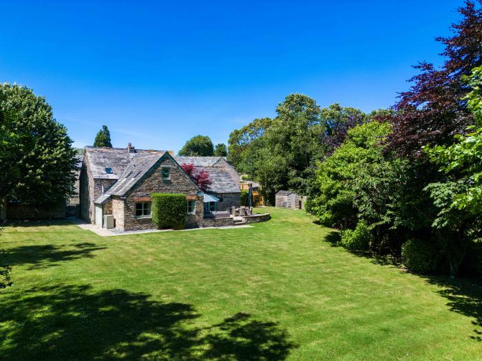 The Coach House is near Padstow, in Cornwall. Four-bedroom, stylish home with expansive garden. Pets