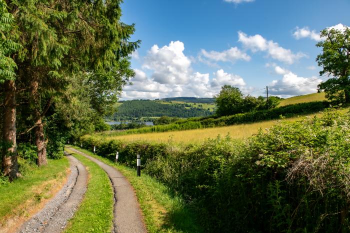 Fron Dderw, in Bala, Gwynedd. Nine-bedroom house with stunning countryside views across North Wales.