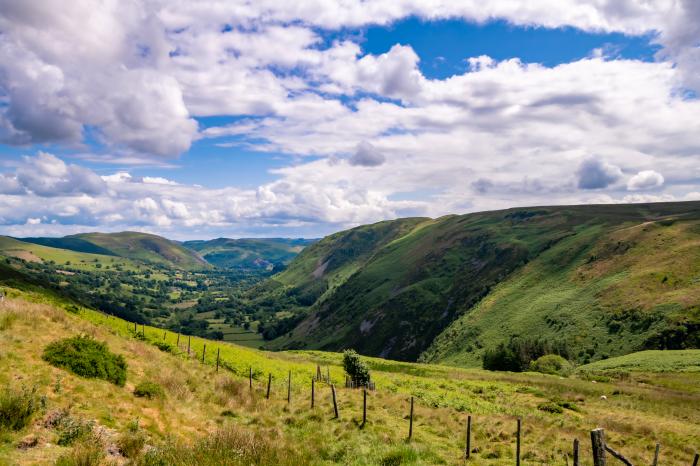 Fron Dderw, in Bala, Gwynedd. Nine-bedroom house with stunning countryside views across North Wales.