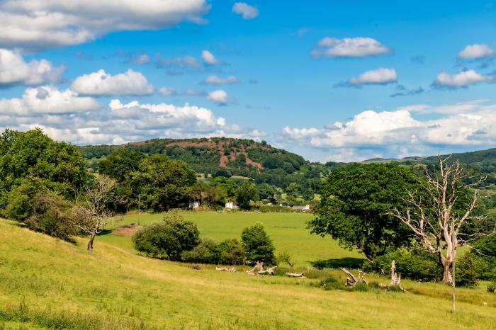 Fron Dderw, in Bala, Gwynedd. Nine-bedroom house with stunning countryside views across North Wales.