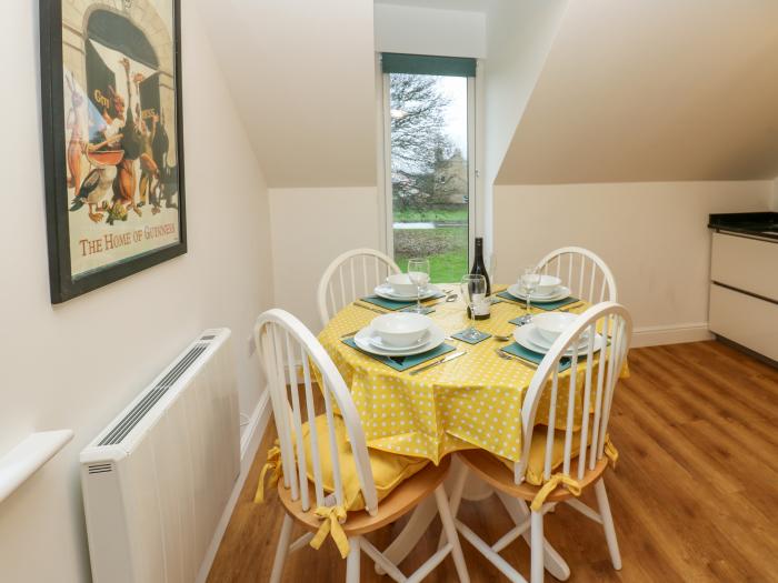 The Old Milkhouse in Eppleby, North Yorkshire. Reverse-level. Set on the village green. Pet-friendly