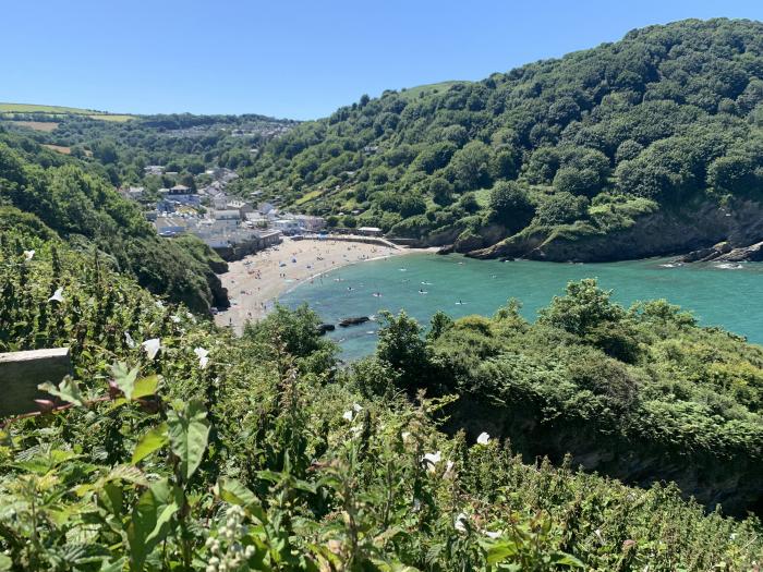 At the Bay Apartment, Hele Bay, Ilfracombe, Devon. Close to a shop, a pub and a beach. TV and Wi-Fi.