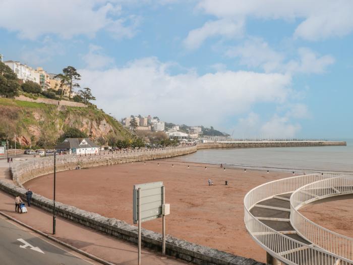 20 Abbey Sands, in Torquay, Devon. Two-bedroom apartment, overlooking the beach. Close to amenities.