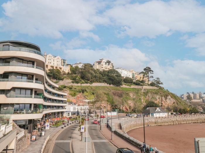 20 Abbey Sands, in Torquay, Devon. Two-bedroom apartment, overlooking the beach. Close to amenities.