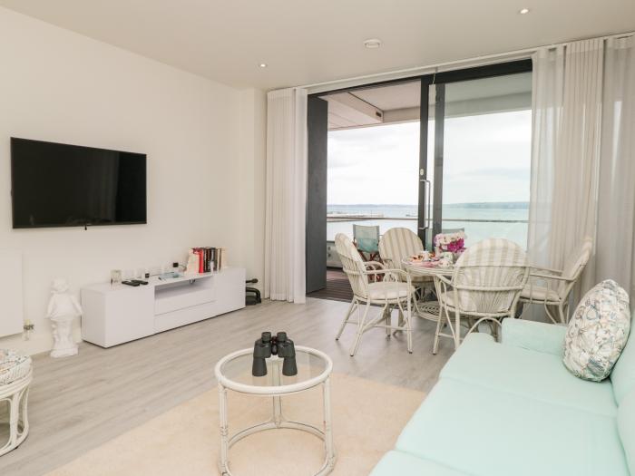 20 Abbey Sands, in Torquay, Devon. Two-bedroom apartment, overlooking the beach. Close to amenities.