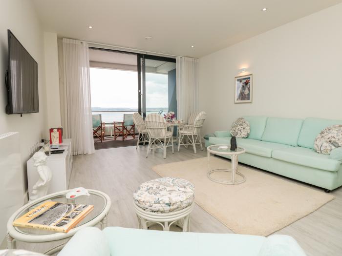 20 Abbey Sands, in Torquay, Devon. Two-bedroom apartment, overlooking the beach. Close to amenities.