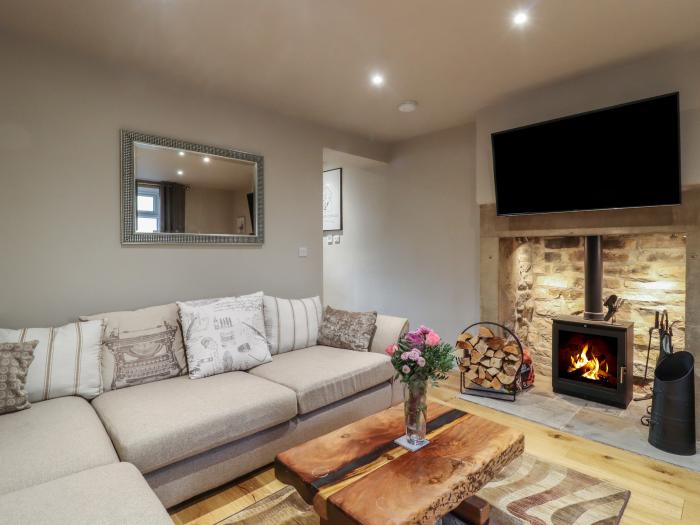 Cononley Cottage in Cononley, North Yorkshire. Near Yorkshire Dales National Park. Woodburning stove