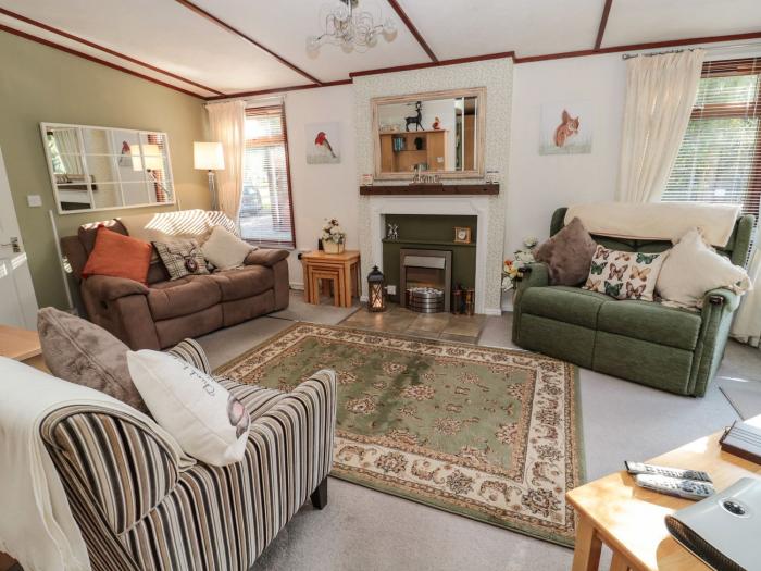 Evergreen Lodge nr Felton, Northumberland. Three-bedroom lodge with various on-site facilities. Pets