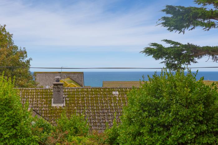 Polmoor, Carbis Bay, Cornwall. Sea glimpses. Balcony. Close to shops and pub. Open plan. Near beach.