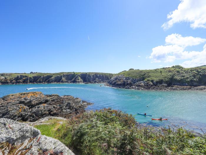 West Lighthouse Keeper's Cottage near Amlwch. Three-bedroom bungalow with sea views. Coastal. Patio.