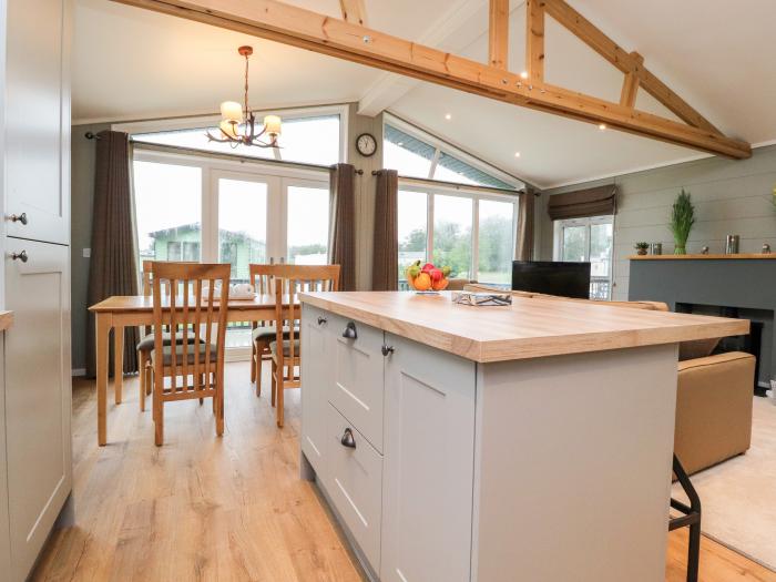 Lodge 1, in Long Preston, North Yorkshire. Two-bedroom, luxury lodge with on-site facilities. Rural.