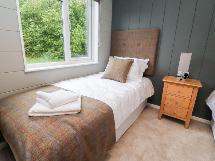 Lodge 1, in Long Preston, North Yorkshire. Two-bedroom, luxury lodge with on-site facilities. Rural.