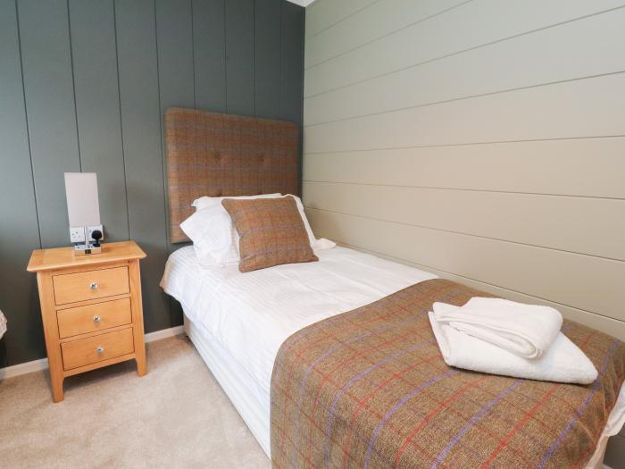 Lodge 1, in Long Preston, North Yorkshire. Two-bedroom, luxury lodge with on-site facilities. Rural.