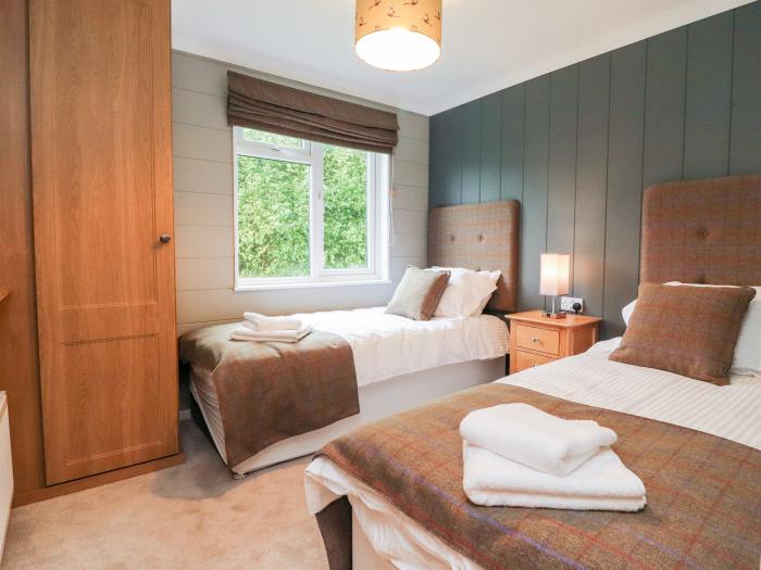 Lodge 1, in Long Preston, North Yorkshire. Two-bedroom, luxury lodge with on-site facilities. Rural.