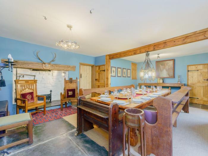 The Druids in Druid, near Corwen, Denbighshire, in North Wales. Games room. Hot tub. Large. Families