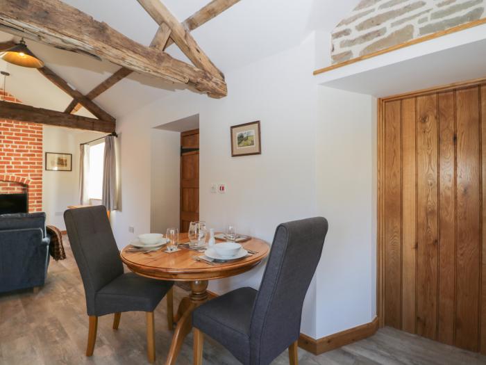 Keepers Barn is near Bromyard, Herefordshire. One-bedroom abode, ideal for a couple. Stylish. Garden