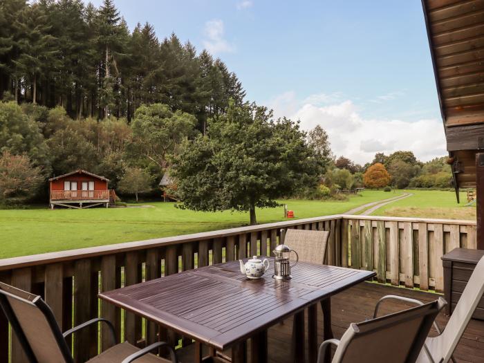 Trout River Lodge near Moretonhampstead, Devon. Detached lodge in a beautiful setting. Two bedrooms.