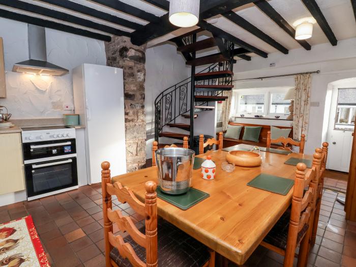 The Barn in Llanarmon-Yn-Ial, North Wales with indoor heated pool, valley view and woodburning stove