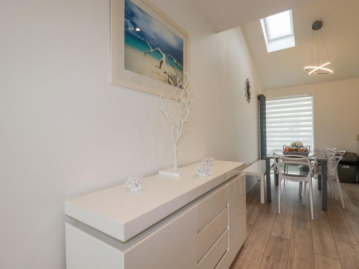 10 Quay Court in Newquay, Cornwall. Four-bedroom townhouse with sea views. Pets. Near beach. Stylish