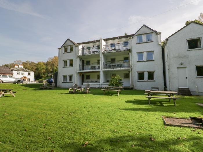 Apartment 1, is in Keswick, Cumbria. Ground-floor apartment in national park. Riverside views. Pets.