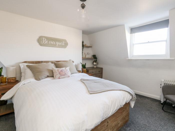 The Loft Weymouth, Weymouth, Dorset. Top-floor apartment with stunning sea views. Romantic. Coastal.