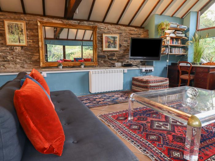 Forest View Barn nr Beguildy, Powys. One-bedroom cowshed conversion. Countryside views. Pet-friendly