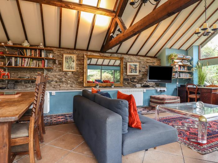 Forest View Barn nr Beguildy, Powys. One-bedroom cowshed conversion. Countryside views. Pet-friendly