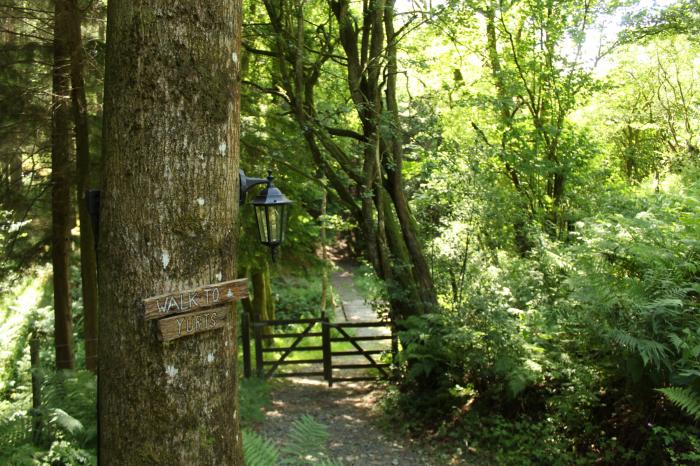 Nomad, is near Beguildy, Powys. Romantic yurt, ideal for couples. Pet-friendly. Countryside setting.