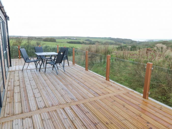 Skomer Lodge nr Broad Haven, Pembrokeshire. Single-storey lodge with uninterrupted countryside views