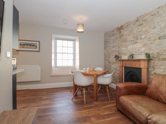 Flat 3, set in a Grade II listed building in Swanage, Dorset. Contemporary. Electric fire. Sea views