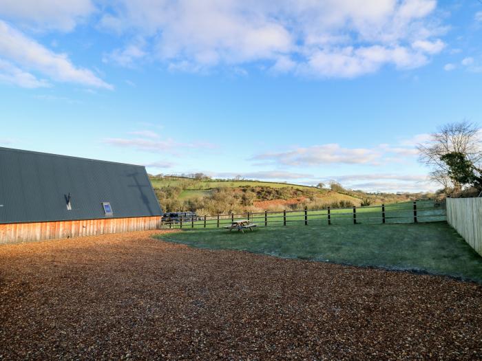 Valley View Hideaway, Ffostrasol, Wales. Countryside location. Countryside views. Hot tub. Two beds.