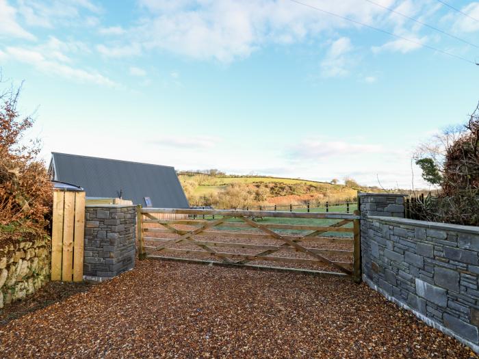 Valley View Hideaway, Ffostrasol, Wales. Countryside location. Countryside views. Hot tub. Two beds.