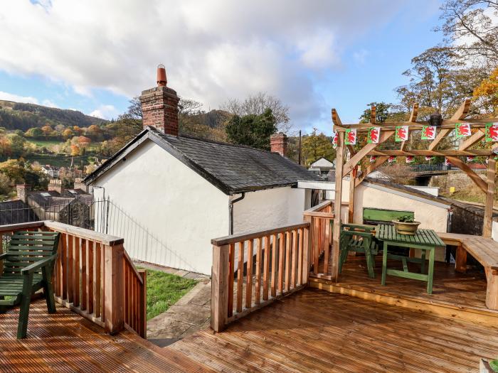 Wharf Cottage, in Llangollen, Denbighshire, North Wales. Close to amenities and River Dee. Grade-II