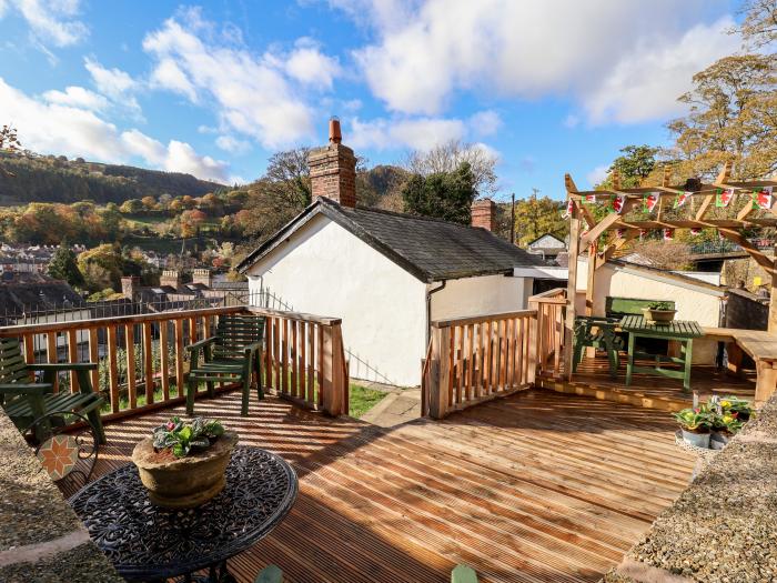 Wharf Cottage, in Llangollen, Denbighshire, North Wales. Close to amenities and River Dee. Grade-II