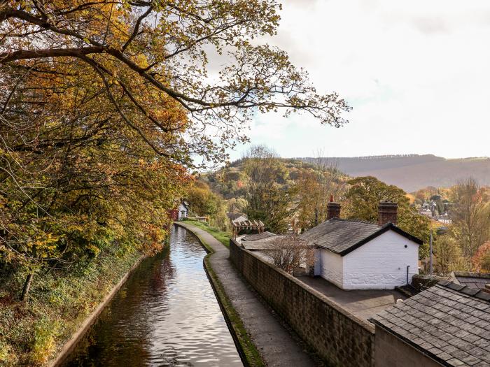 Wharf Cottage, in Llangollen, Denbighshire, North Wales. Close to amenities and River Dee. Grade-II