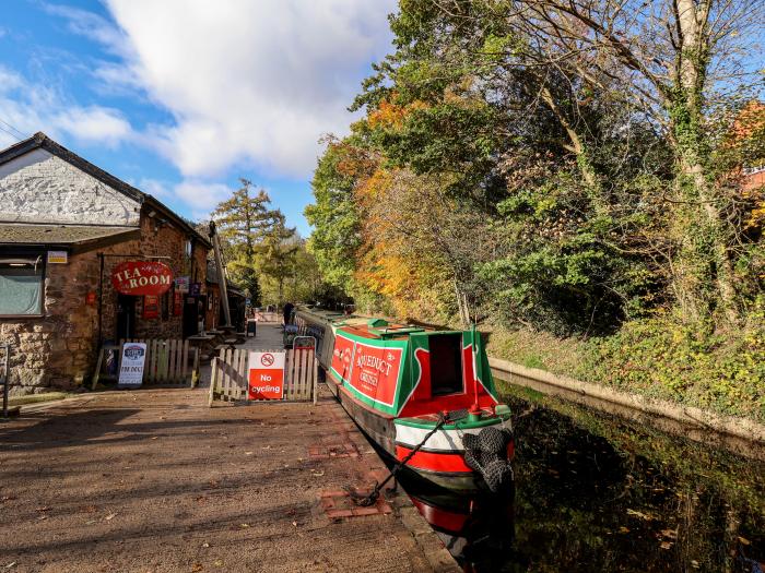 Wharf Cottage, in Llangollen, Denbighshire, North Wales. Close to amenities and River Dee. Grade-II