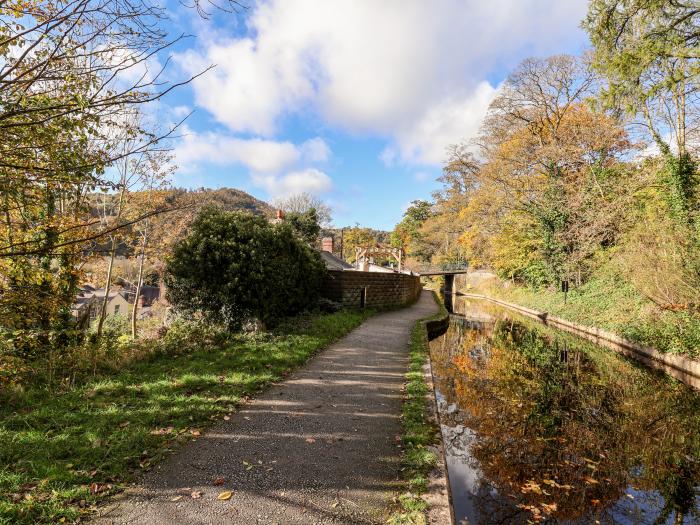 Wharf Cottage, in Llangollen, Denbighshire, North Wales. Close to amenities and River Dee. Grade-II