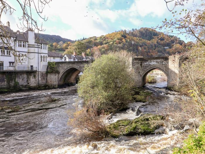 Wharf Cottage, in Llangollen, Denbighshire, North Wales. Close to amenities and River Dee. Grade-II