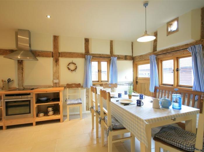 Whites Farm Barn, in Ledbury, Herefordshire. Near AONB. Three-bed barn conversion with garden. Rural