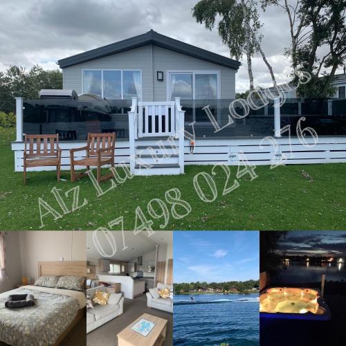 Moonbeam Escape, 8 Berth Luxury Lakeside Lodge, Large Hot Tub, Lake Views